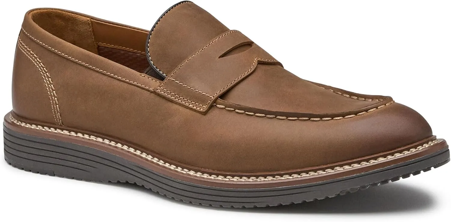 Johnston & Murphy Upton Penny Loafer Men??s Shoe, Leathers Shoes for Men, Men??s Driver Shoes, Slip-On Moccasins for Men