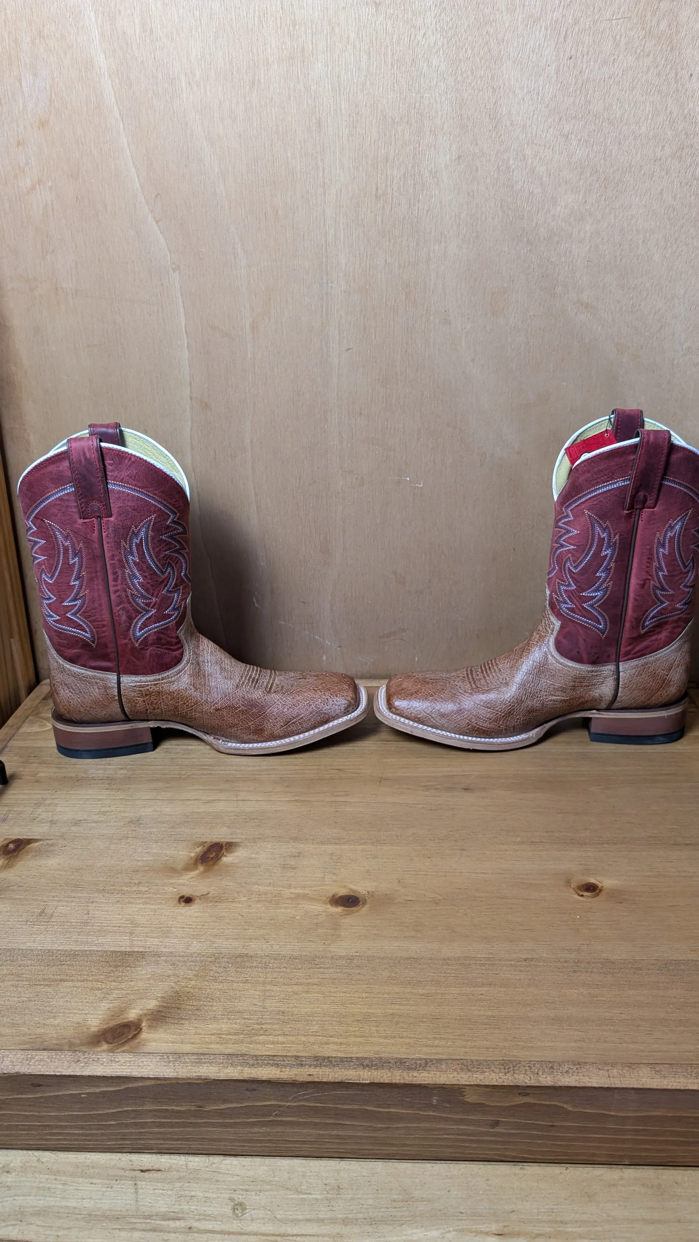Justin Mclane Smooth Ostrich mens boots size 11D