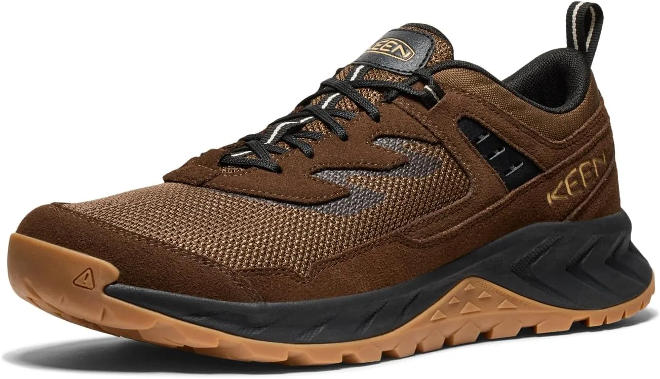 KEEN Men's Hightrail Vent Low Height Durable Lightweight Breathable Leather Hiking Shoes