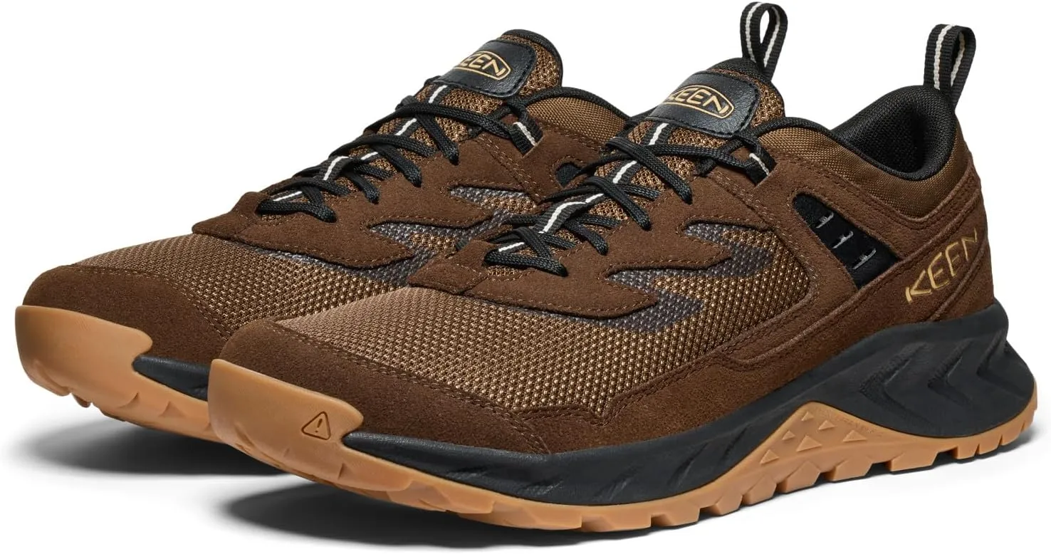 KEEN Men's Hightrail Vent Low Height Durable Lightweight Breathable Leather Hiking Shoes