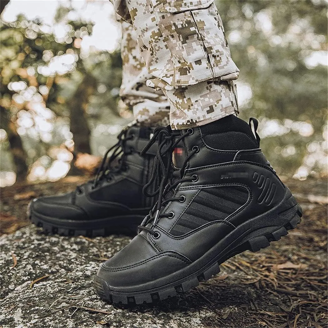 KEHAIOO Men Outdoor Military Hiking Shoes, Desert Tactical Army Shoes, Breathable Hunting Climbing Sport Work Shoes