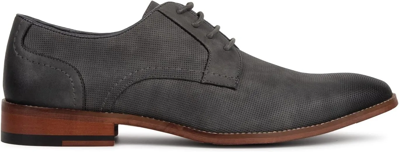 Kenneth Cole Men's Single Monk Strap Loafer Unlisted Dress Shoes Cheer Buck Classic Cap-Toe Lace-Up Memory Foam Insole