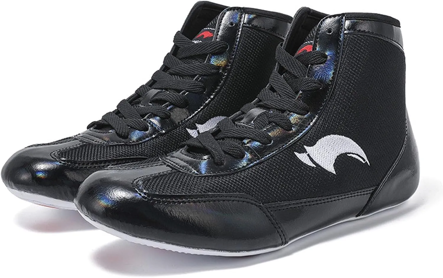 Kids Boys Girls High Top Boxing Shoes Wrestling Training Wrestling Shoes Long Boots Competition Training House