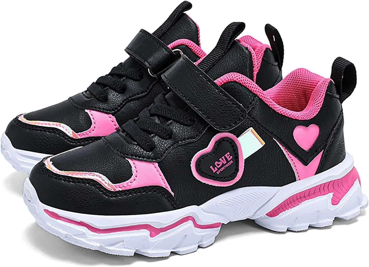 Kids Sneakers Tennis Shoes for Boys Girls Sneakers Breathable Knit Mesh Walking Shoes Athletic Running Sports Shoes