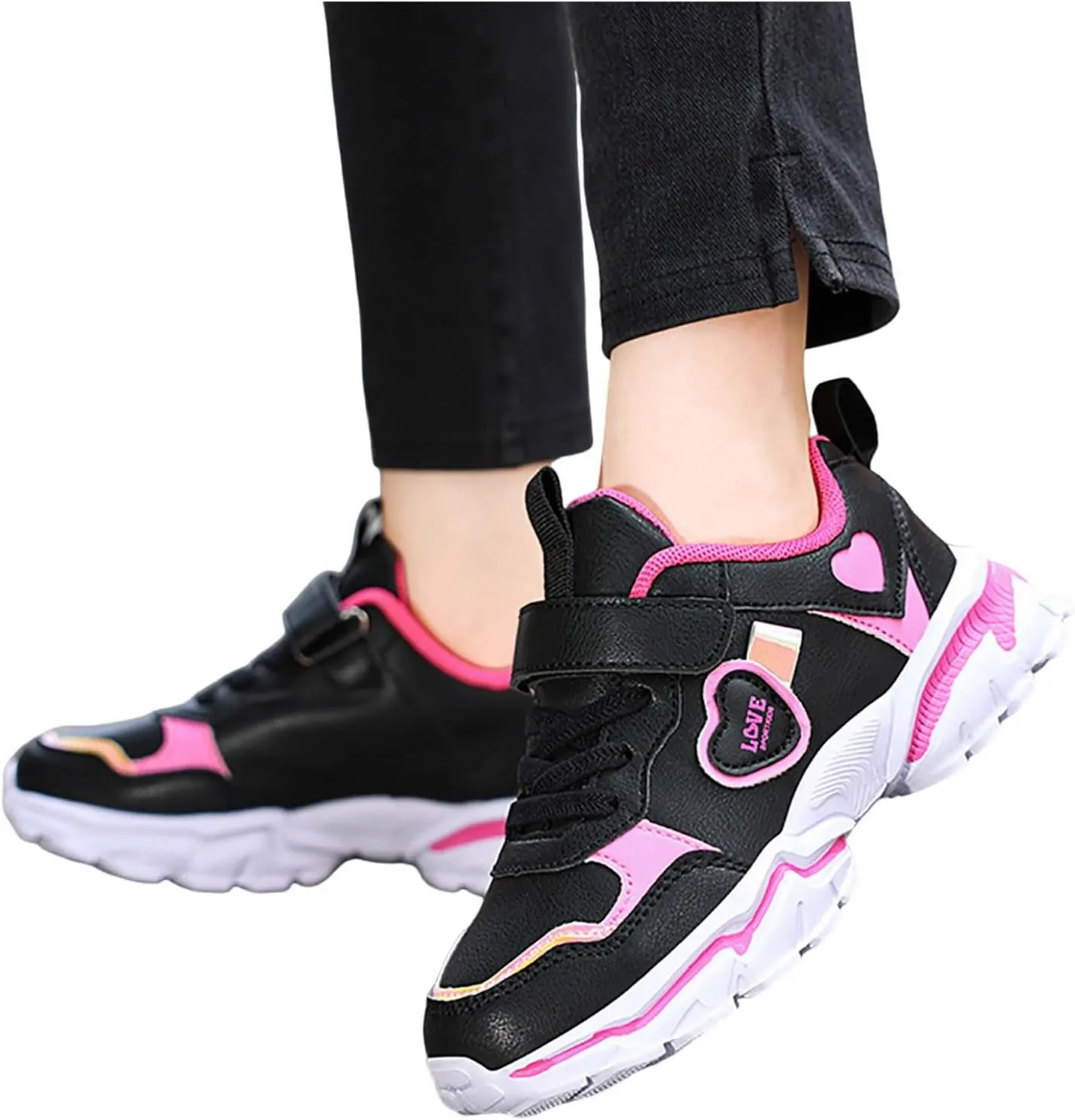 Kids Sneakers Tennis Shoes for Boys Girls Sneakers Breathable Knit Mesh Walking Shoes Athletic Running Sports Shoes