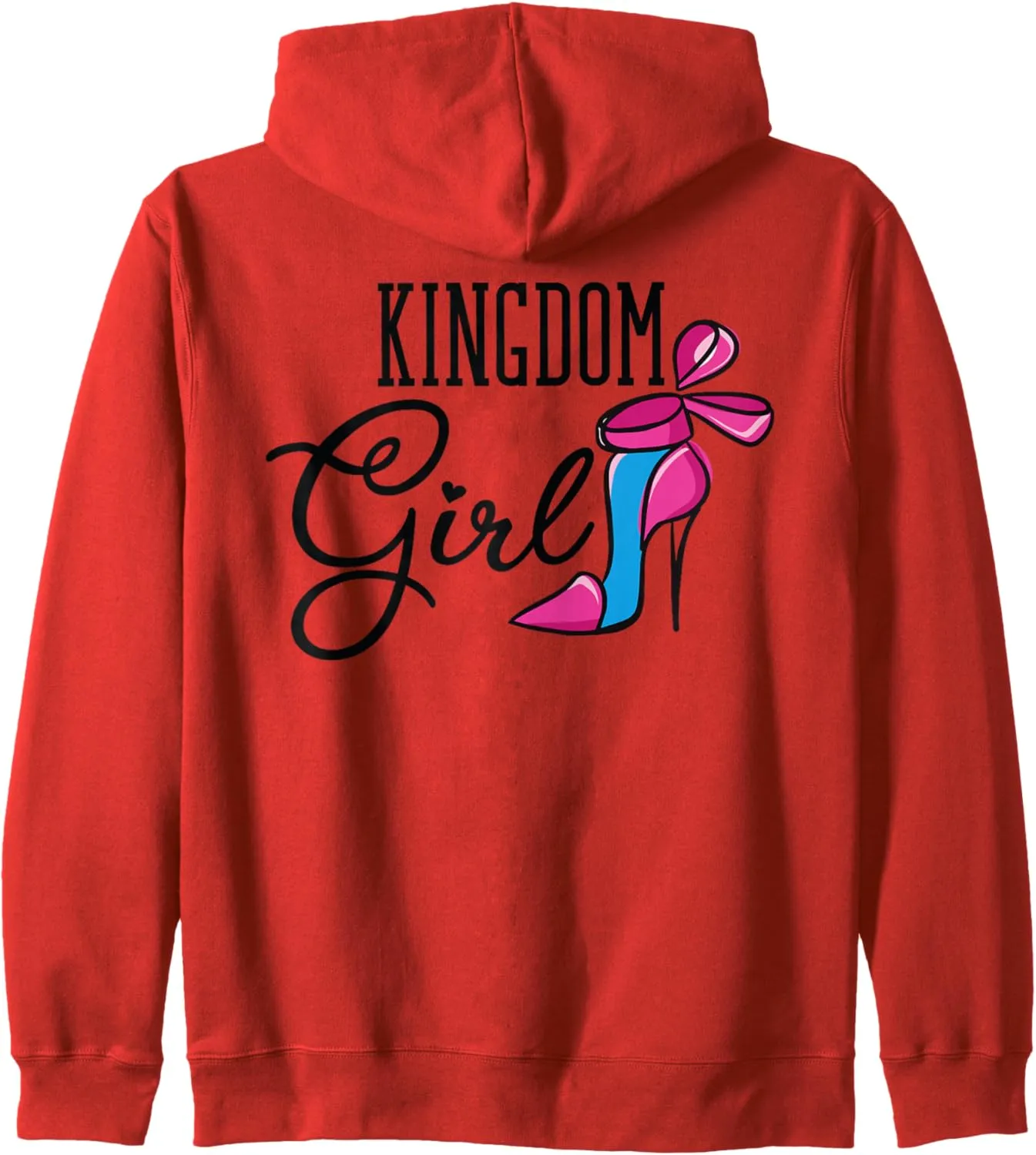 Kingdom Girl with High Heels Zip Hoodie