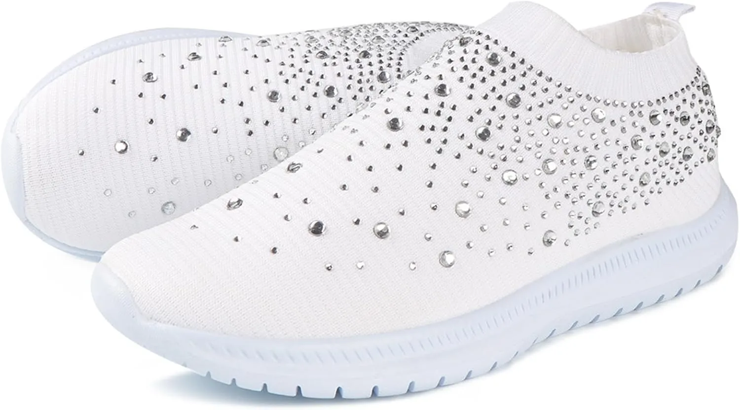 Ladmiple Gym Shoes For Women Workout Running Slip On Walking Shoes Non Slip Breathable Casual Athletic Tennis Sneakers