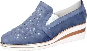 Ladmiple Shoes For Women Sneakers Trendy Slip On Breathe Walking Shoes Fashion Non Slip Platform Running Tennis Shoes