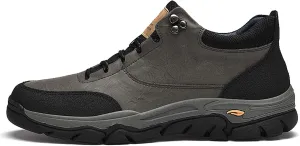 Large Men's Casual high top Leather Shoes, Running Shoes, Outdoor Hiking Shoes