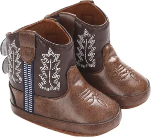 Leather Cowboy Booties Soft Sole Non Slip Shoes for Baby Infant Western Baby Girl Shoes Country Boots for Baby Boy