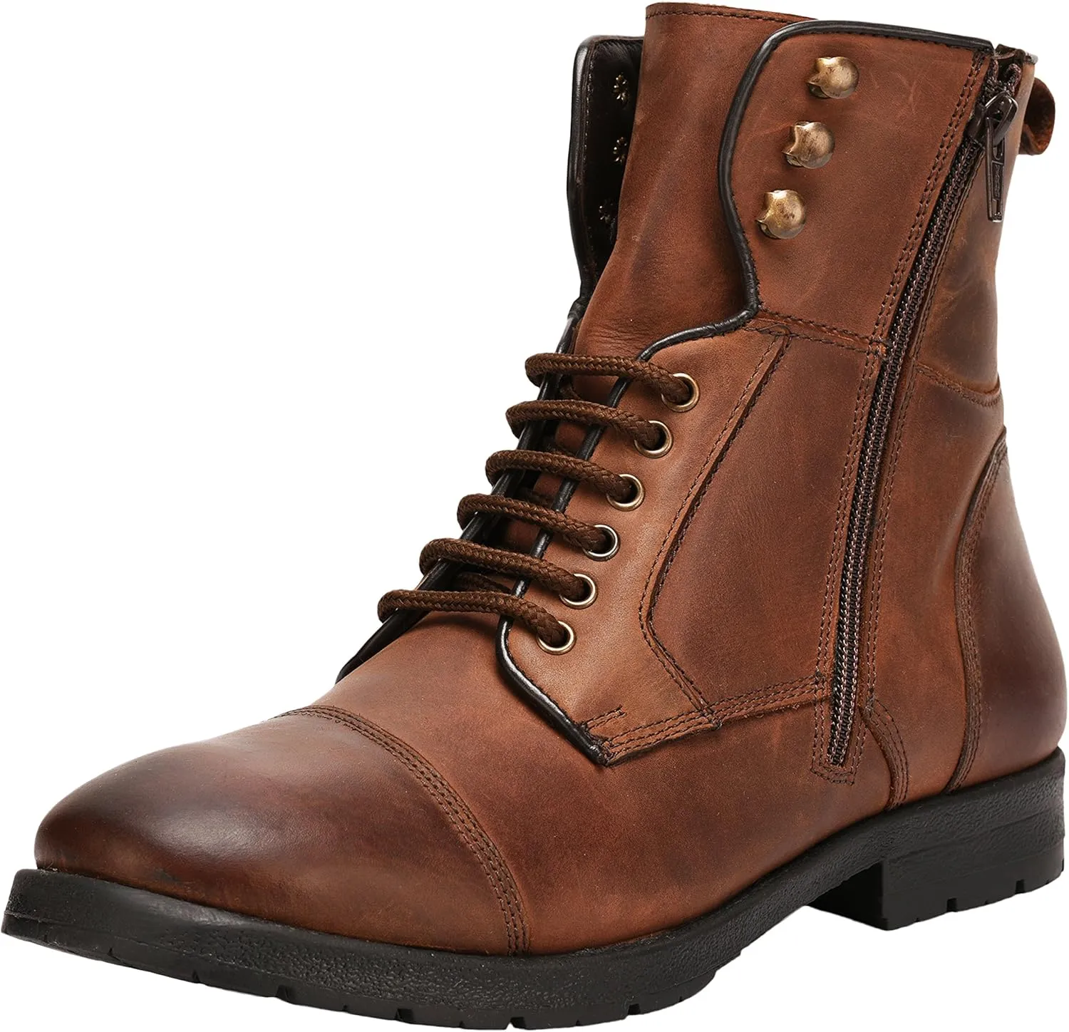 LIBERTYZENO Mens Genuine Leather Ankle Length Hiking Desert Boot Shoes