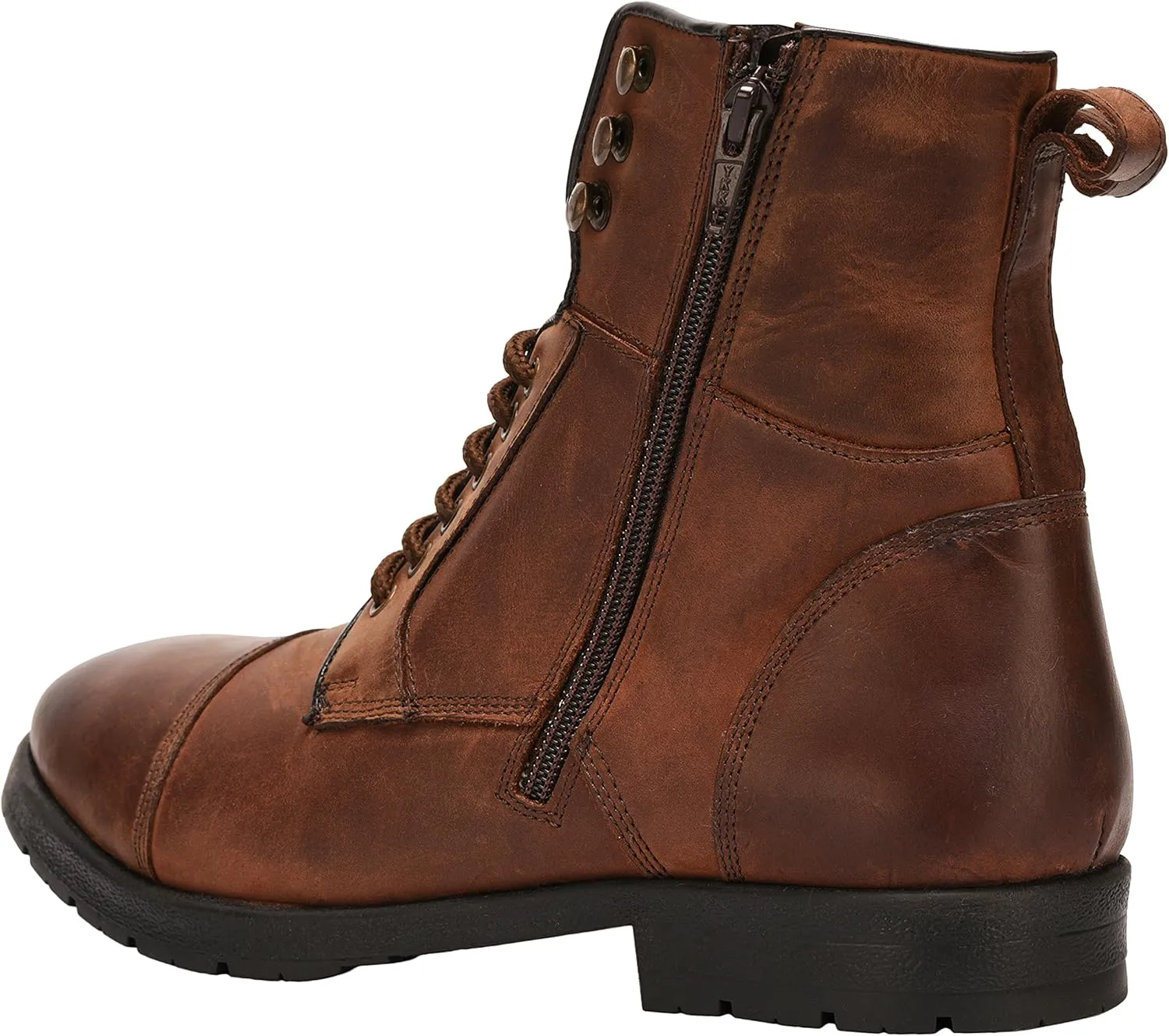 LIBERTYZENO Mens Genuine Leather Ankle Length Hiking Desert Boot Shoes
