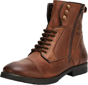 LIBERTYZENO Mens Genuine Leather Ankle Length Hiking Desert Boot Shoes