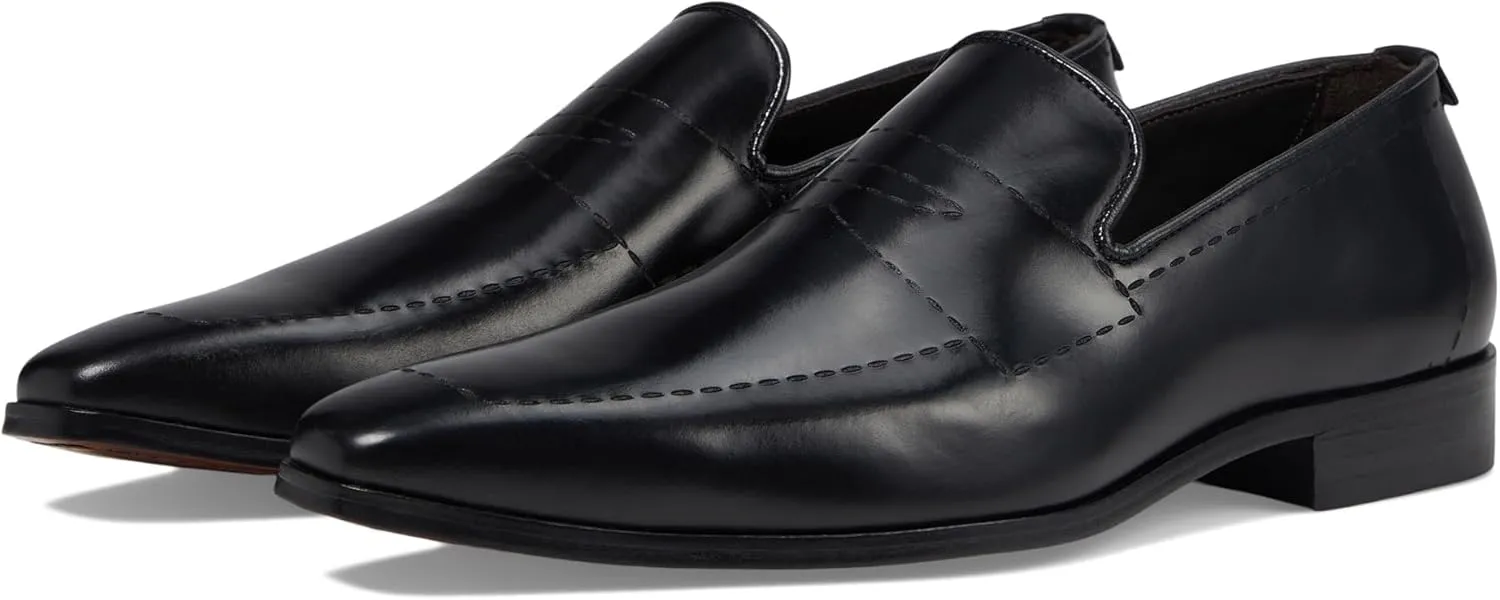 Massimo Matteo Men's Stitched Penny Loafers