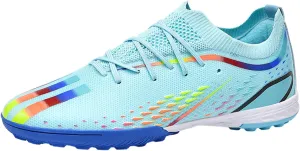 MDPCX Men's and Women's Football Shoes Non-Slip Shoes Professional high-top Breathable Non-Slip Sports Football Shoes Outdoor Indoor TF/AG Green