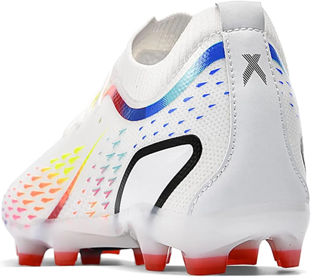 MDPCX Men's and Women's Football Shoes Non-Slip Shoes Professional high-top Breathable Non-Slip Sports Football Shoes Outdoor Indoor TF/AG