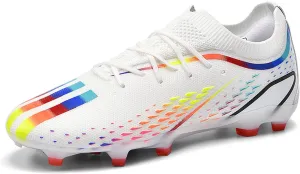 MDPCX Men's and Women's Football Shoes Non-Slip Shoes Professional high-top Breathable Non-Slip Sports Football Shoes Outdoor Indoor TF/AG