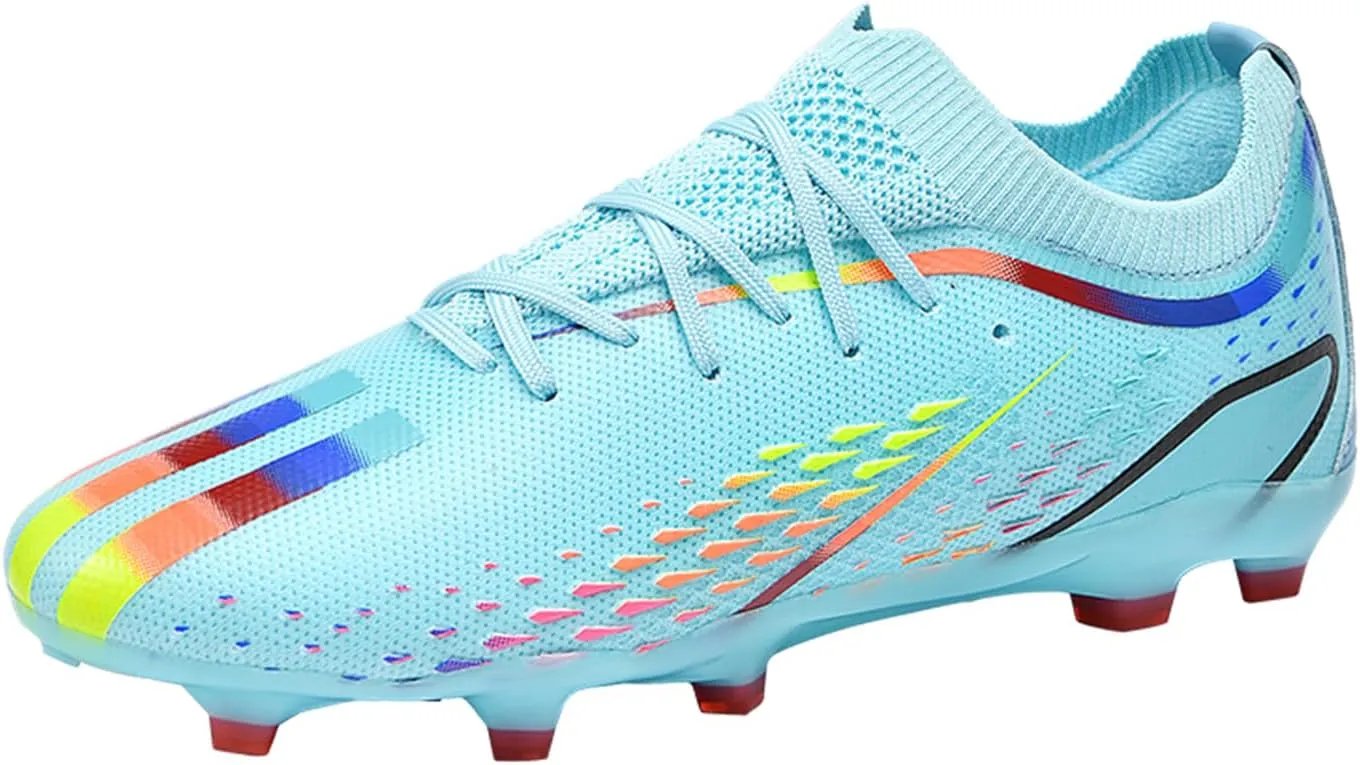 MDPCX Men's and Women's Football Shoes Non-Slip Shoes Professional high-top Breathable Non-Slip Sports Football Shoes Outdoor Indoor TF/AG
