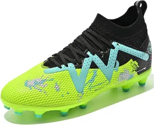 MDPCX Men's and Women's Football Shoes Non-Slip Shoes Professional high-top Breathable Non-Slip Sports Football Shoes Outdoor Indoor TF/AG
