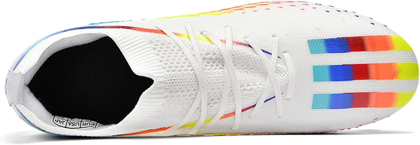 MDPCX Men's and Women's Football Shoes Non-Slip Shoes Professional high-top Breathable Non-Slip Sports Football Shoes Outdoor Indoor TF/AG
