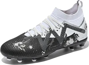 MDPCX Men's and Women's Football Shoes Non-Slip Shoes Professional high-top Breathable Non-Slip Sports Football Shoes Outdoor Indoor TF/AG