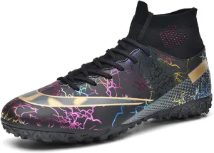 MDPCX Men's and Women's Football Shoes Non-Slip Shoes Professional high-top Breathable Non-Slip Sports Football Shoes Outdoor Indoor TF/AG
