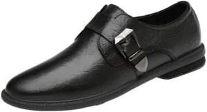 Men Pointed Black Brown Dress Business Suit Casual Shoes Monk Strap Loafers Party Wedding Dress Homecoming Footwear