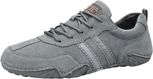 Men Running Shoe Leather Hiking Shoes Mens Comfortable Mens Outdoor Non Slip Hiking Shoes Sneakers Walking Shoes for Men