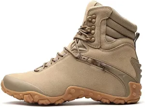 Men Tactical Army Boots, Military Desert Waterproof Work Safety Shoes, Outdoor Sport Climbing Ankle Boots