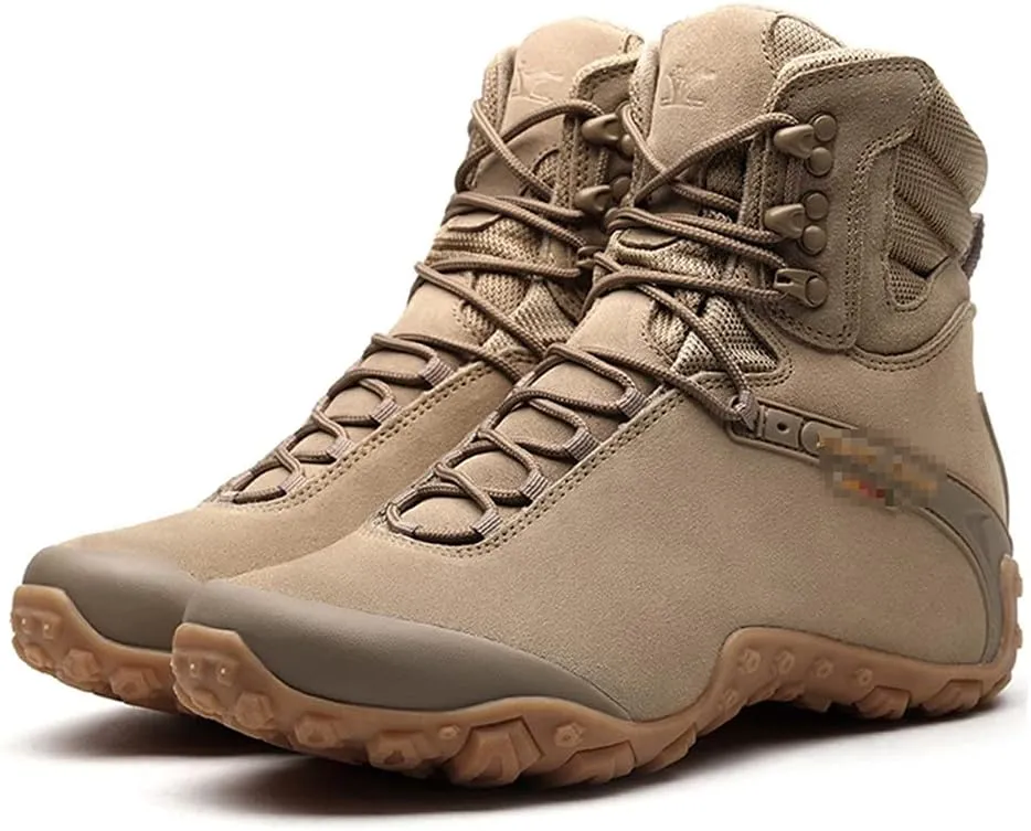 Men Tactical Army Boots, Military Desert Waterproof Work Safety Shoes, Outdoor Sport Climbing Ankle Boots