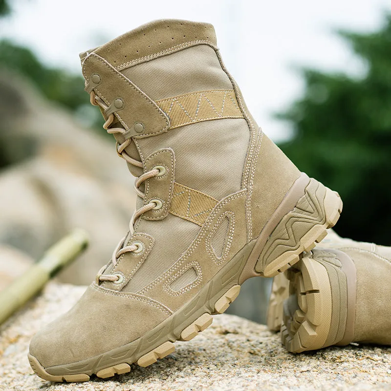 Men's anti-skid tactical boots High cut military combat boots durable desert boots