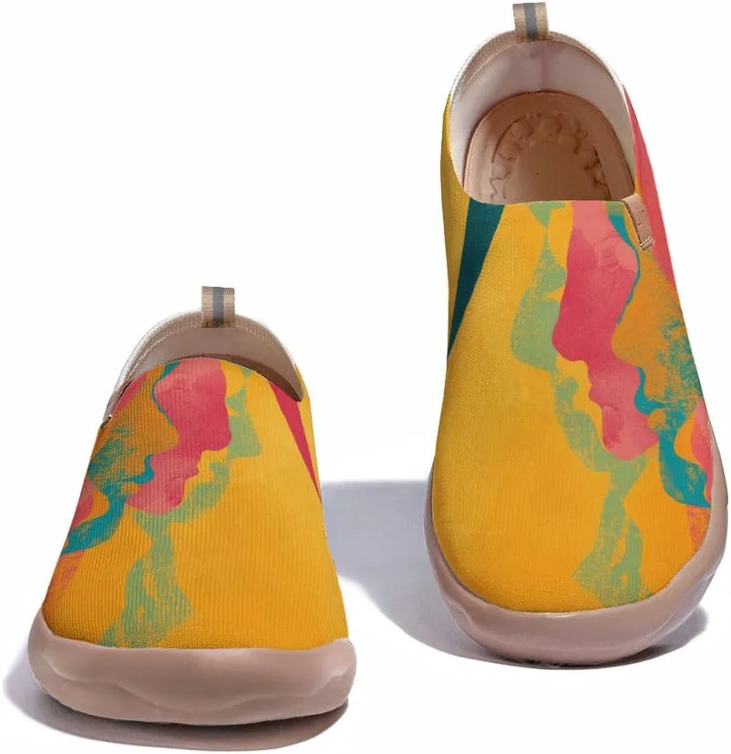 Men's Art Painted Slip Ons Loafers Comfortable Flats Sneakers Travel Casual Walking Shoes
