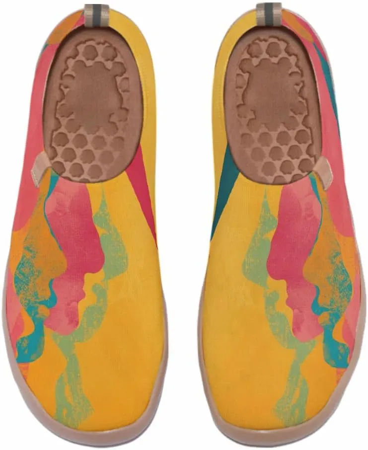 Men's Art Painted Slip Ons Loafers Comfortable Flats Sneakers Travel Casual Walking Shoes