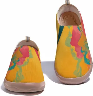 Men's Art Painted Slip Ons Loafers Comfortable Flats Sneakers Travel Casual Walking Shoes
