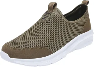 Mens Casual Athletic Shoes Fashion Summer Men Breathable Mesh Shallow Lace Up Casual Shoes Tennis Workout Gym Sports Shoes