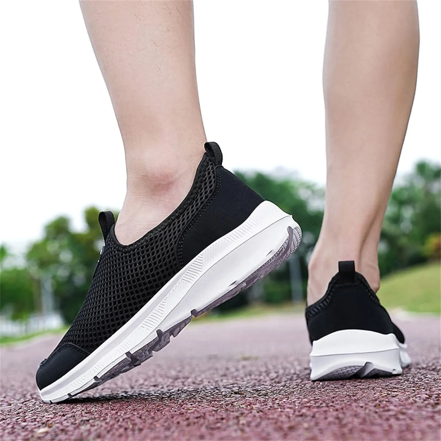 Mens Casual Athletic Shoes Fashion Summer Men Breathable Mesh Shallow Lace Up Casual Shoes Tennis Workout Gym Sports Shoes