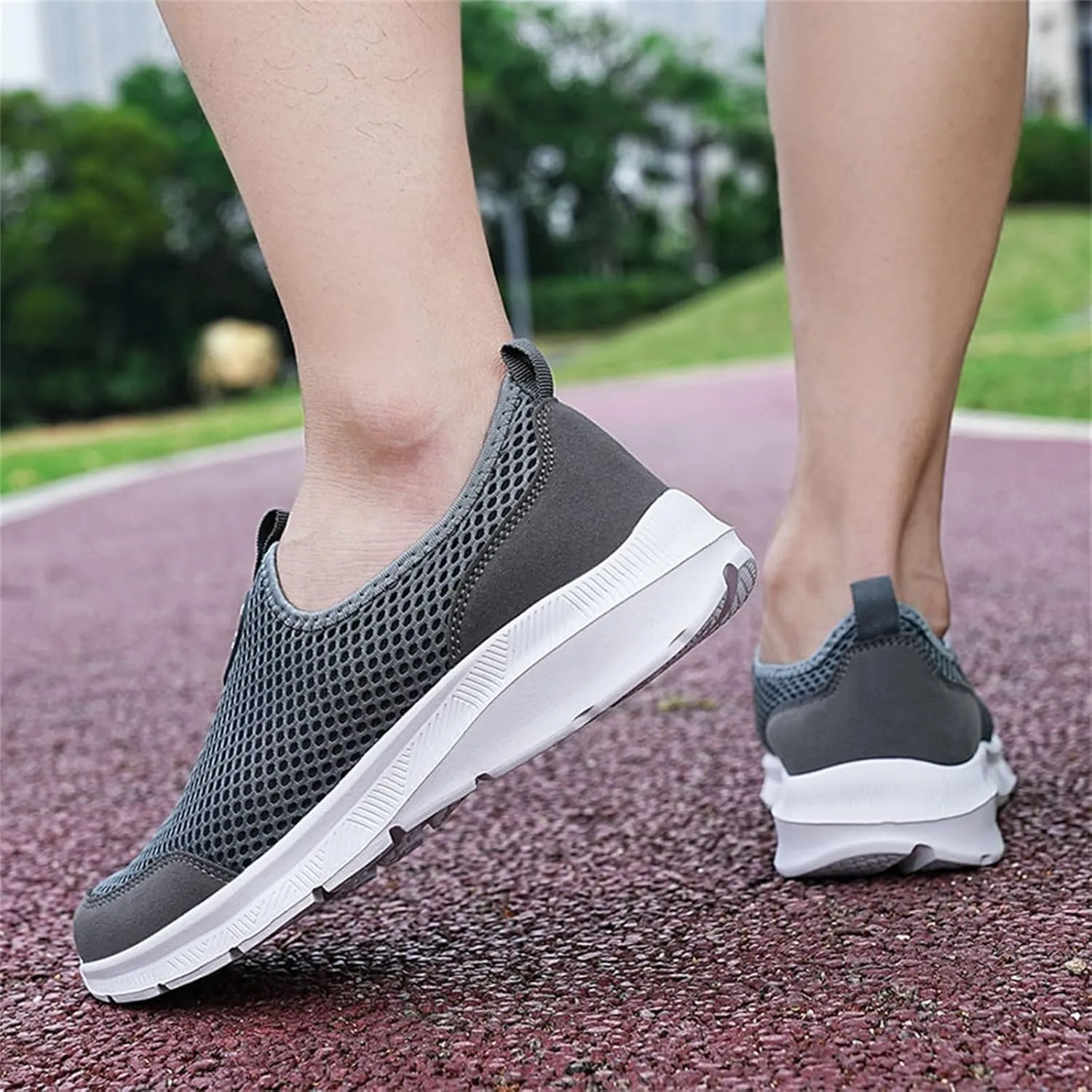 Mens Casual Athletic Shoes Fashion Summer Men Breathable Mesh Shallow Lace Up Casual Shoes Tennis Workout Gym Sports Shoes