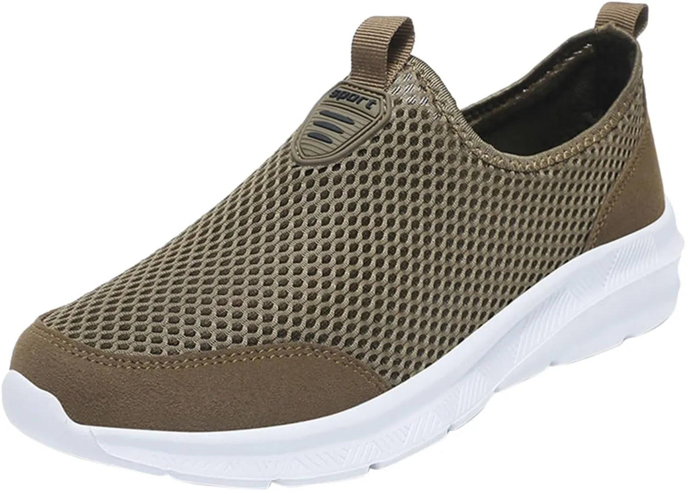Mens Casual Athletic Shoes Fashion Summer Men Breathable Mesh Shallow Lace Up Casual Shoes Tennis Workout Gym Sports Shoes
