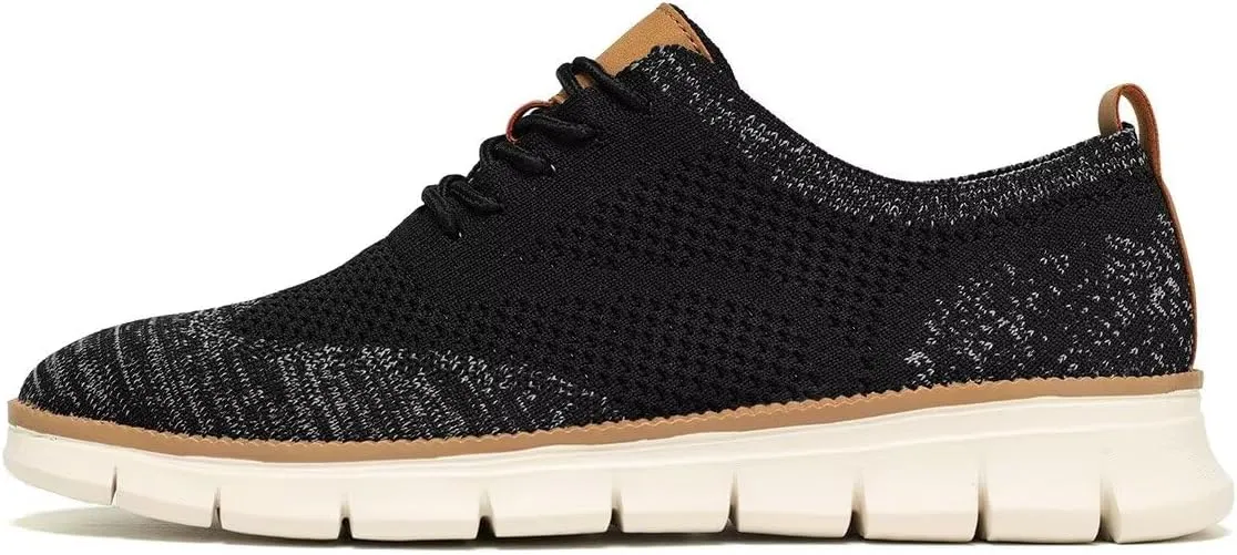 Men's Casual Dress Business Oxfords Shoes Breathable Knit Classic Leisure Fashion Sneakers Lightweight Comfortable Walking Shoes