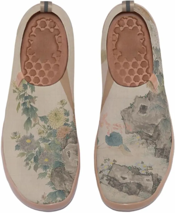 Men's Casual Slip Ons Loafers Art Painted Walking Shoes Lightweight Comfort Travel Sneakers