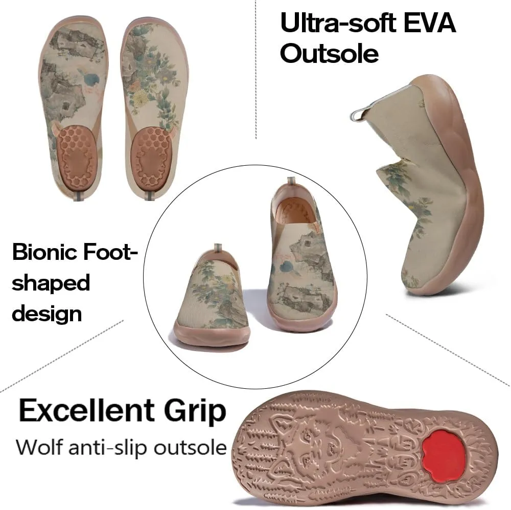 Men's Casual Slip Ons Loafers Art Painted Walking Shoes Lightweight Comfort Travel Sneakers