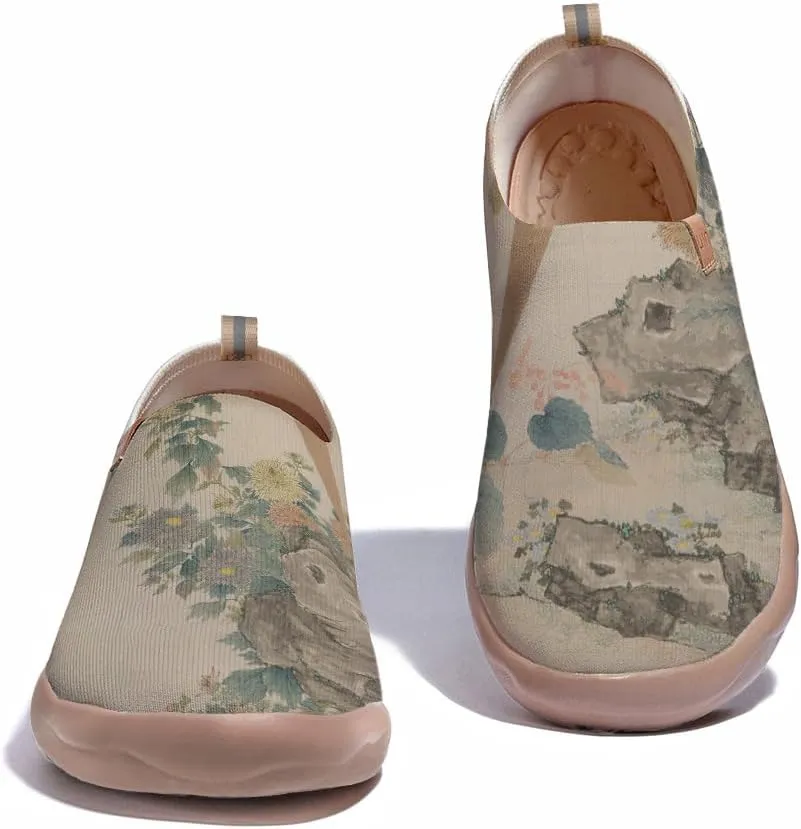 Men's Casual Slip Ons Loafers Art Painted Walking Shoes Lightweight Comfort Travel Sneakers