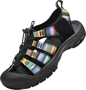 Men's Hiking Sandals - Leather Outdoor Shoes for Trekking and Fishing