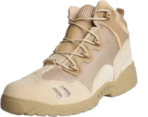 Men's Hiking Shoes, Spring Autum Comfort Breathable Suede with Zipper Tactical Military Boots, for Outdoor Lace-up Sports Durable Desert Combat Shoes