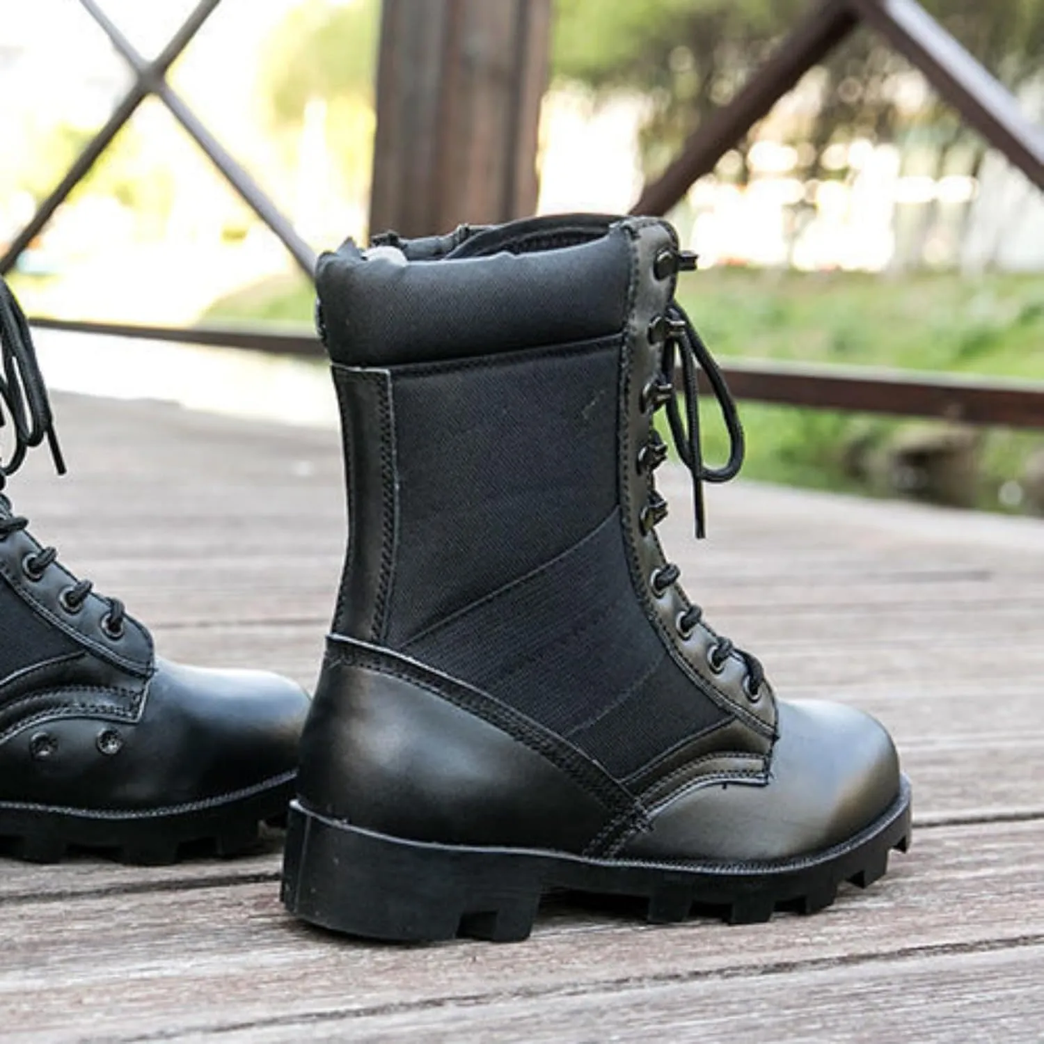 Men's Hiking Work Boots Tactical Boots, Waterproof Slip Resistant Hiking Shoes, Four Seasons Camp Outdoor Desert