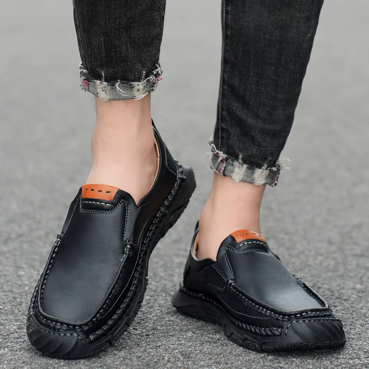 Men's Loafers Casual Slip On Shoes Soft Loafers Lightweight Driving Boat Shoes Comfortable Walking Loafers for Men
