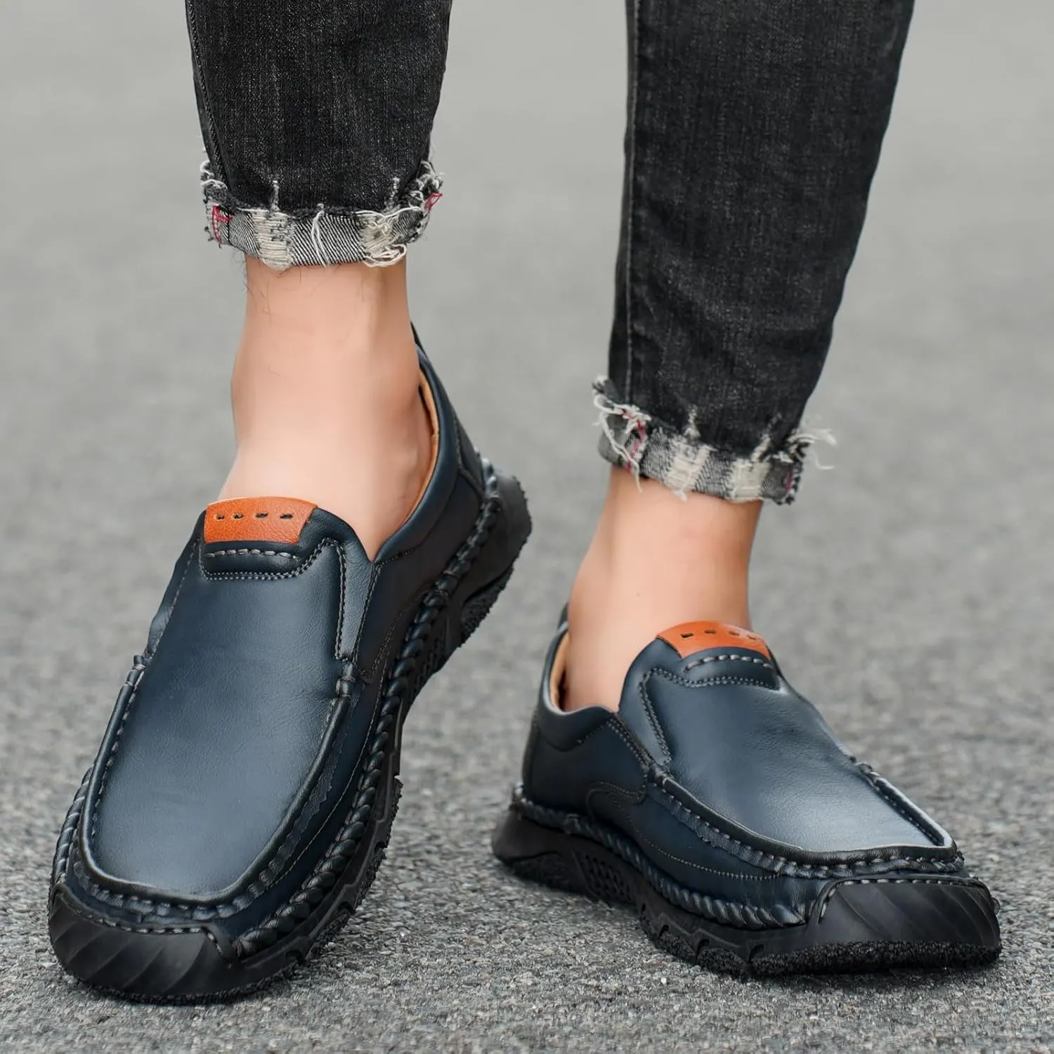 Men's Loafers Casual Slip On Shoes Soft Loafers Lightweight Driving Boat Shoes Comfortable Walking Loafers for Men