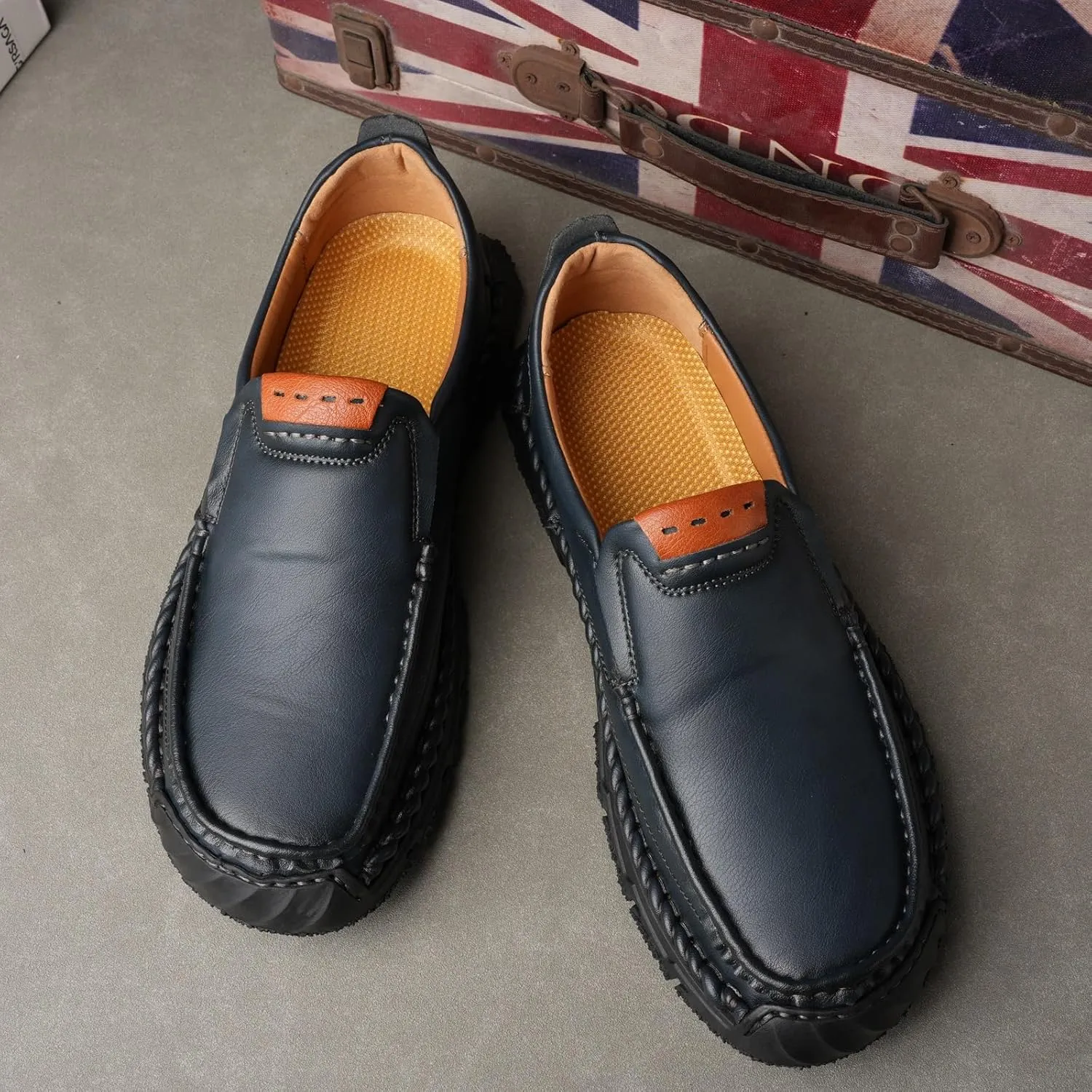 Men's Loafers Casual Slip On Shoes Soft Loafers Lightweight Driving Boat Shoes Comfortable Walking Loafers for Men