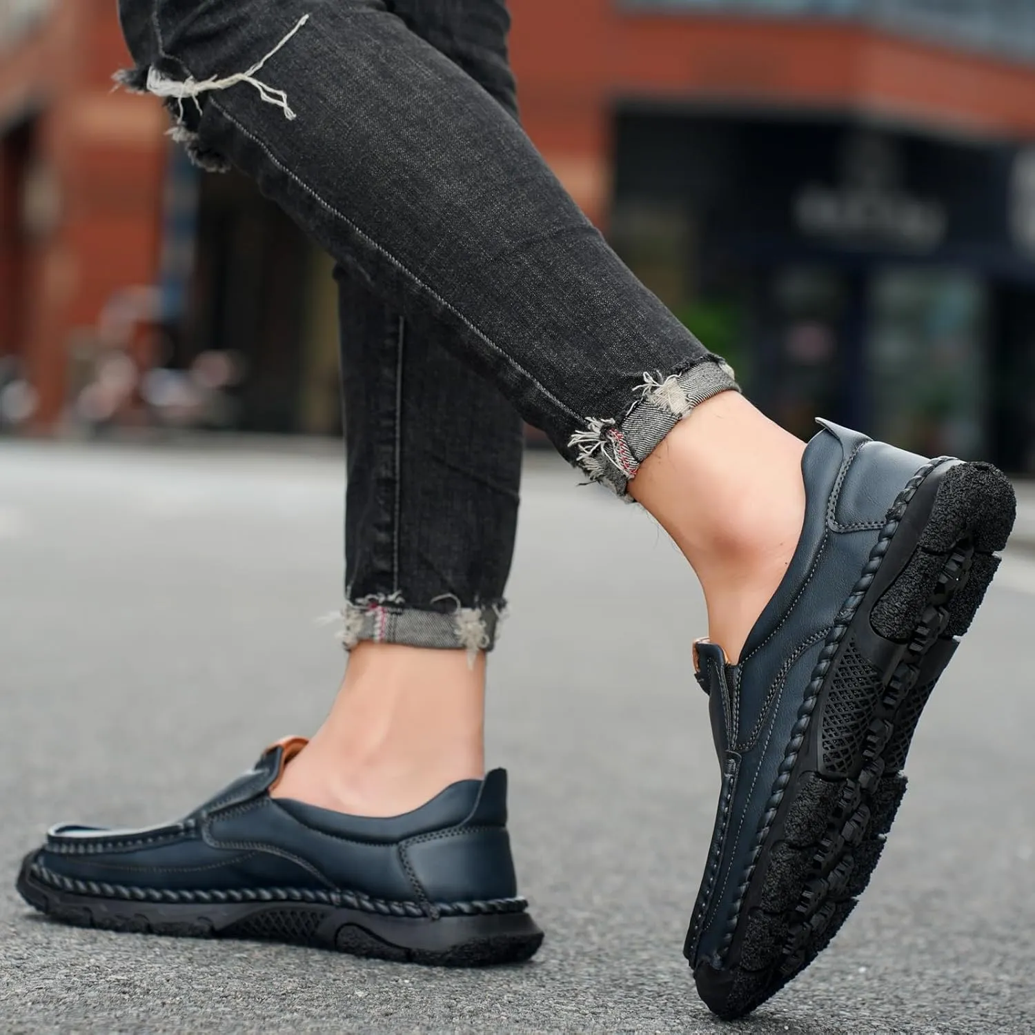 Men's Loafers Casual Slip On Shoes Soft Loafers Lightweight Driving Boat Shoes Comfortable Walking Loafers for Men