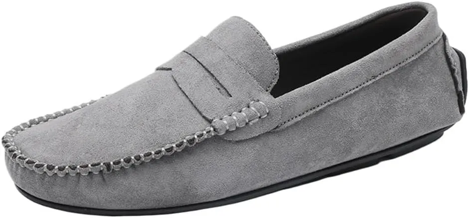 Mens Loafers Simple Moccasins Shoes Lightweight Comfortable Anti-Slip Party Slip-ons